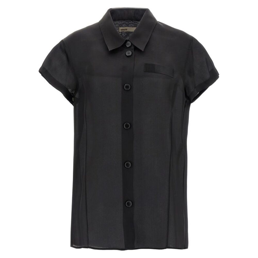 Khaite Black Silk Women's Blouse